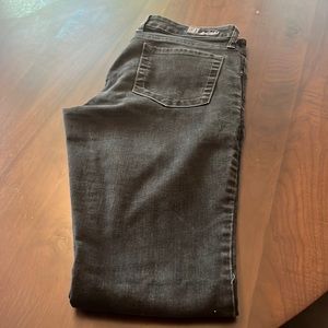 Black Denim Jeans, size 8, Diana Skinny- but more like boyfriend cut